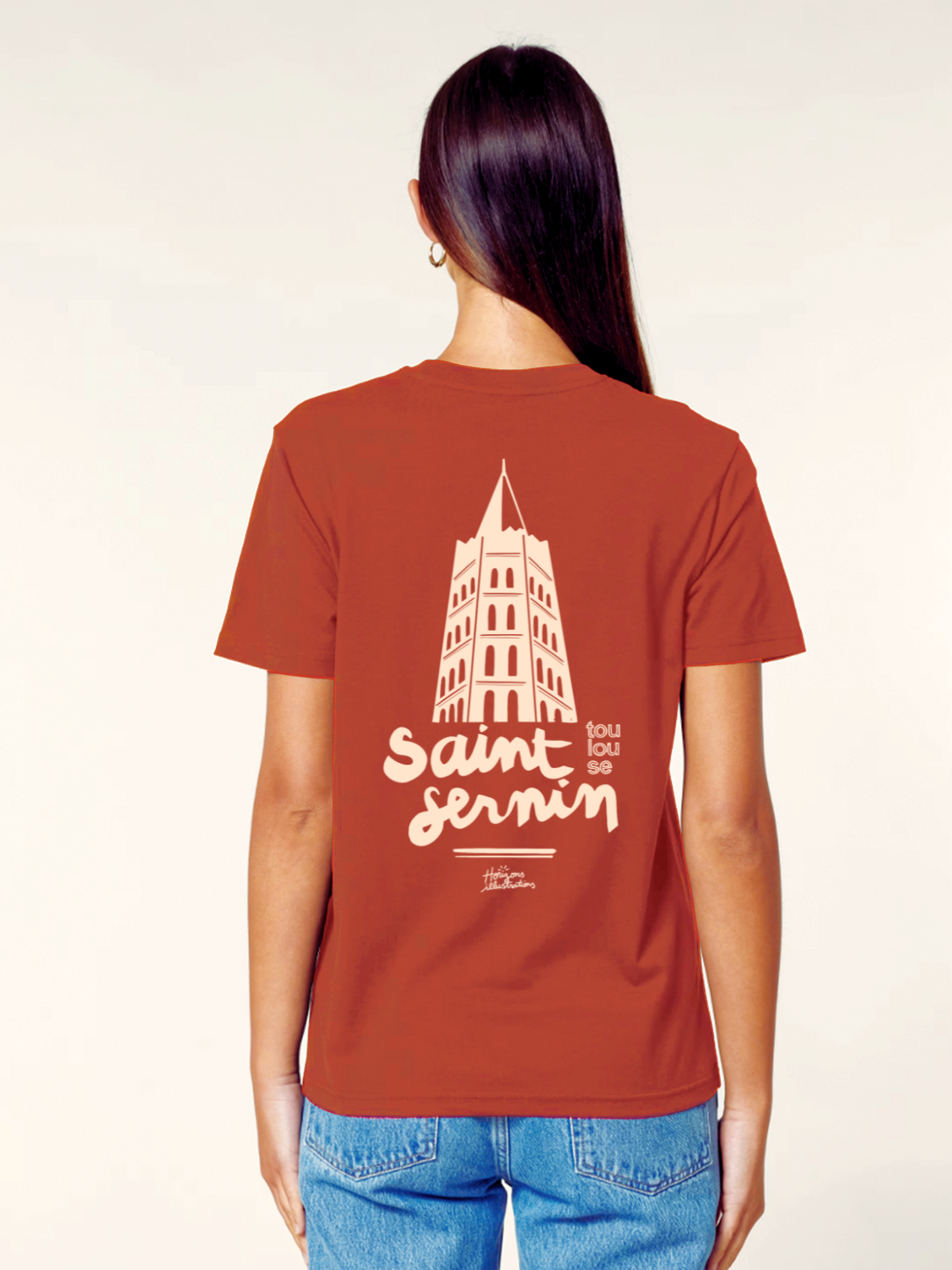 Tee-shirt sérigraphié "Saint Sernin" - Horizons Illustrations