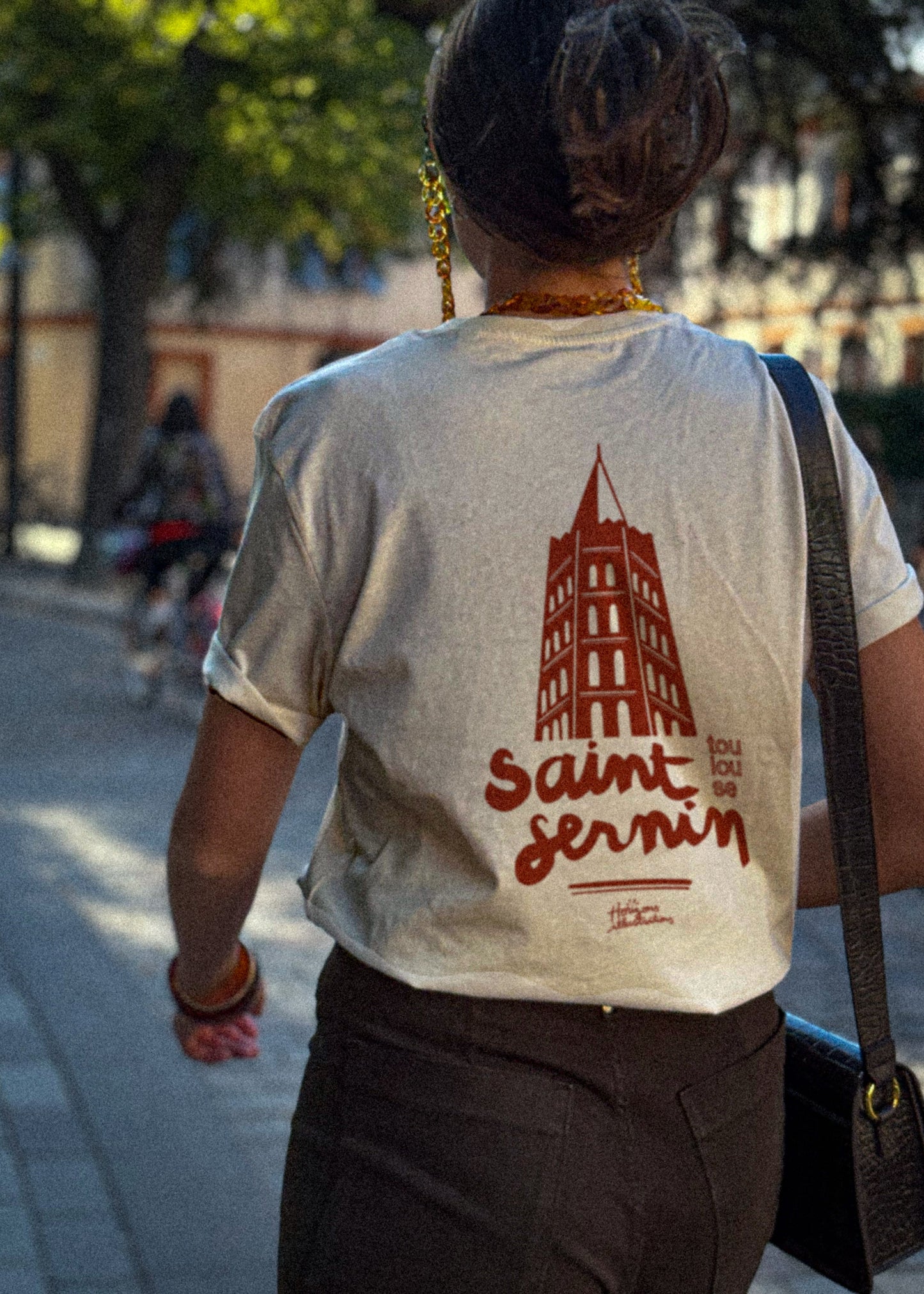Tee-shirt sérigraphié "Saint Sernin" - Horizons Illustrations