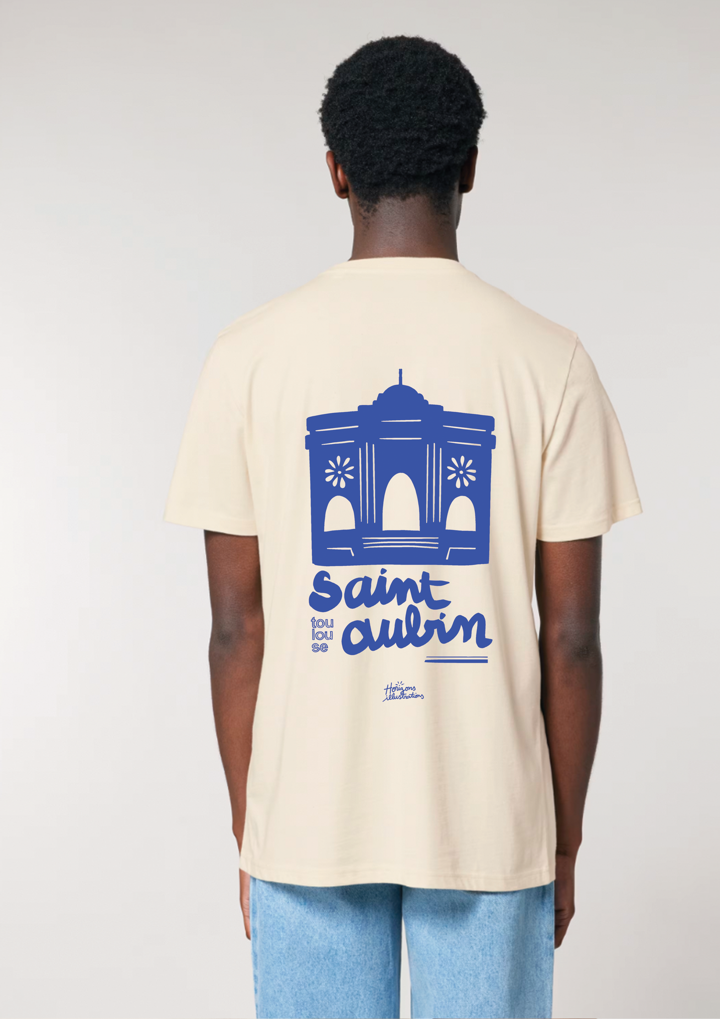 Tee-shirt sérigraphié "Saint Aubin" - Horizons Illustrations