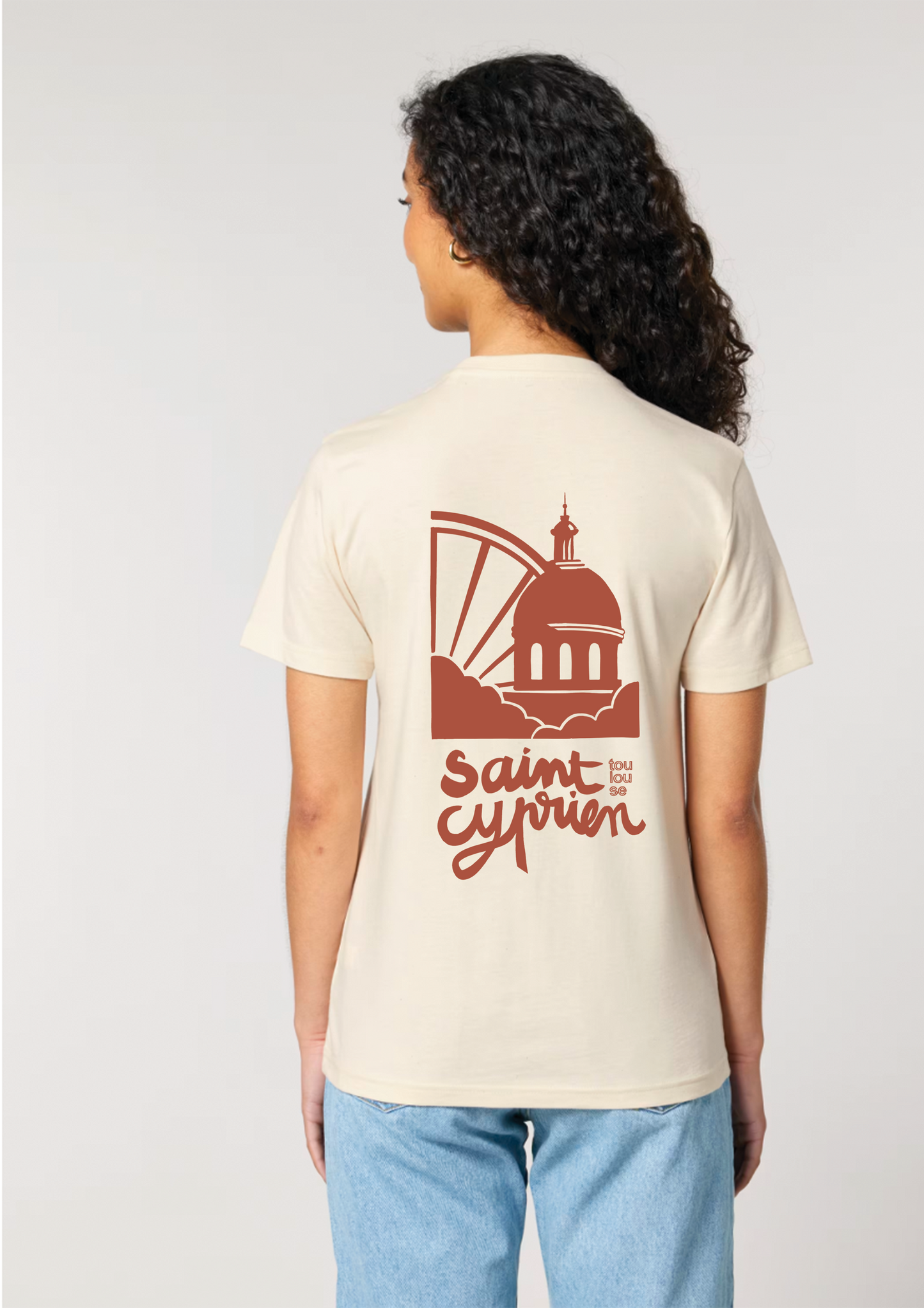 Tee-shirt sérigraphié "Saint Cyprien" - Horizons Illustrations