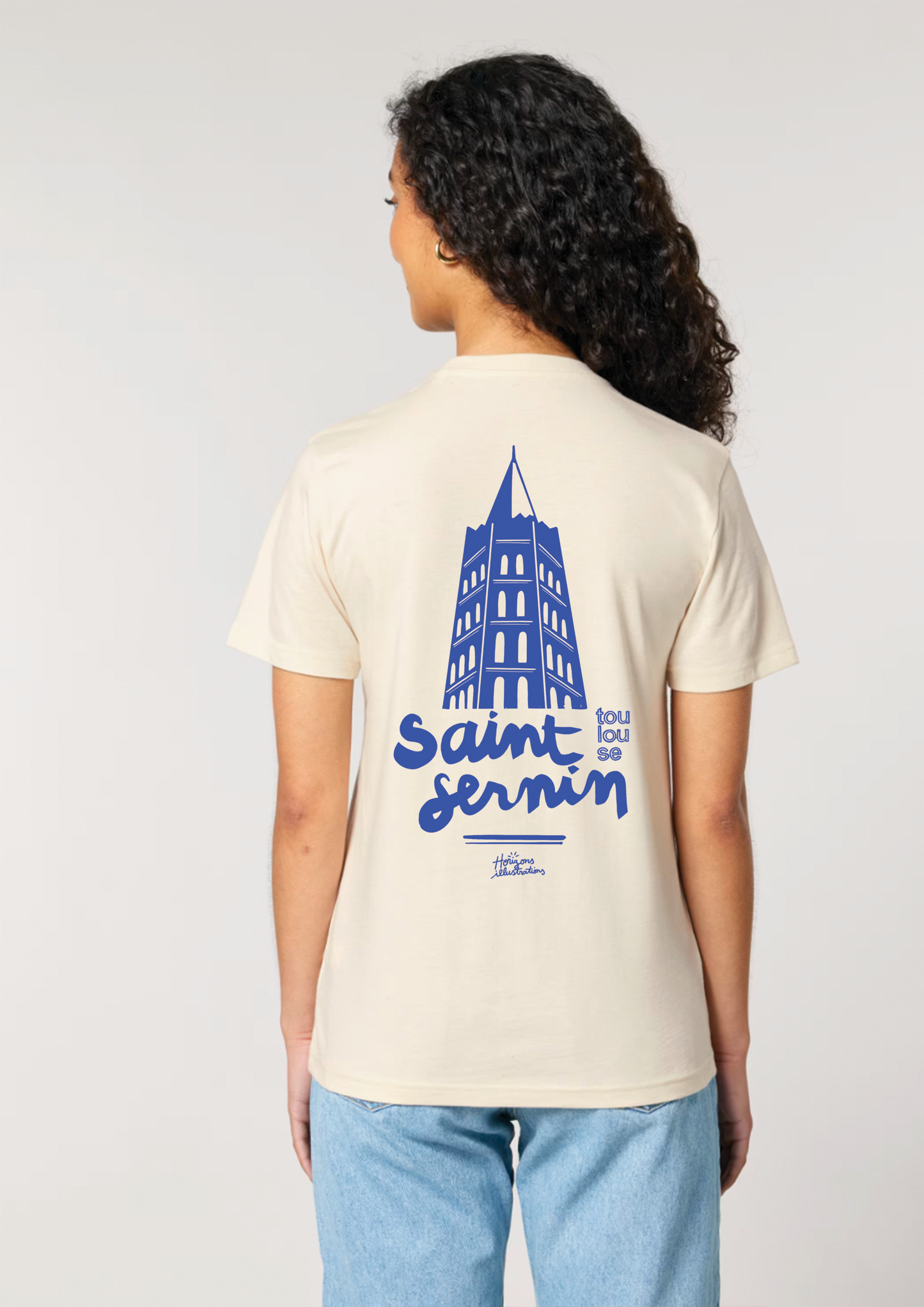 Tee-shirt sérigraphié "Saint Sernin" - Horizons Illustrations