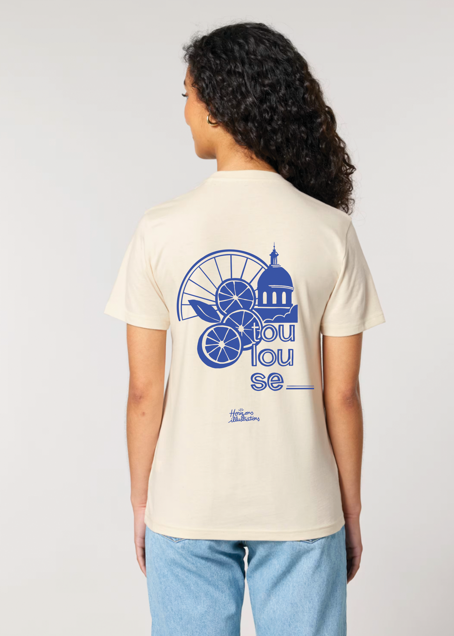 Tee-shirt sérigraphié "Toulouse" - Horizons Illustrations