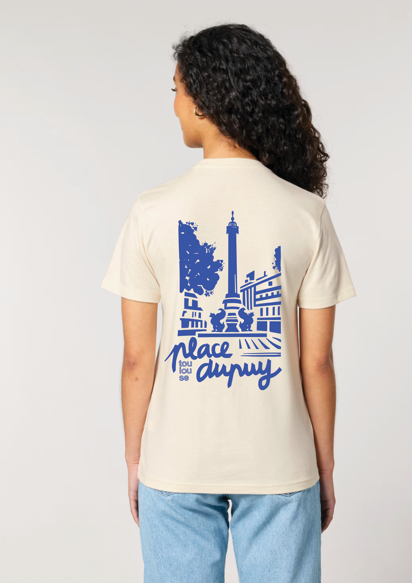 Tee-shirt sérigraphié "Place Dupuy" - Horizons Illustrations