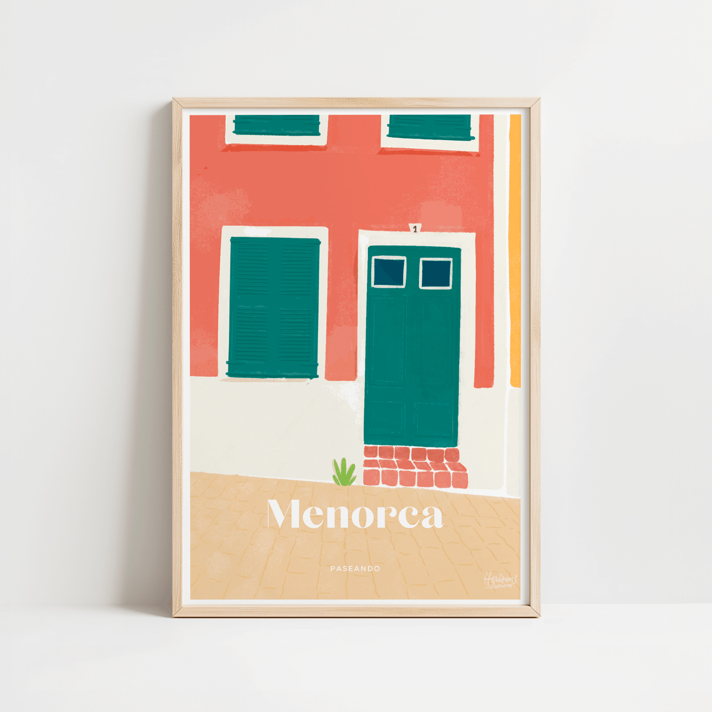 Fachada diagonal Minorque - Horizons Illustrations