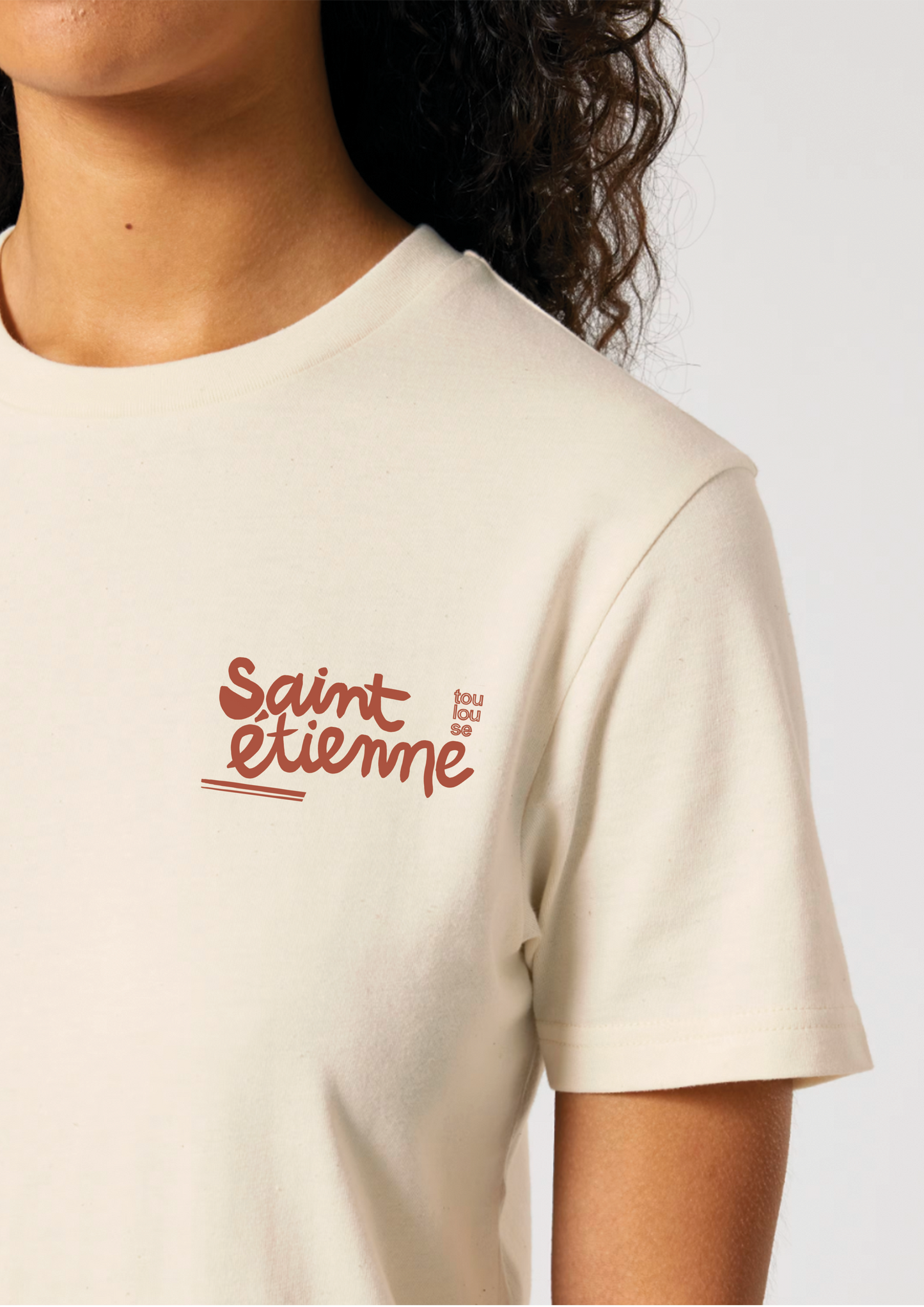 Tee-shirt sérigraphié "Saint Etienne" - Horizons Illustrations