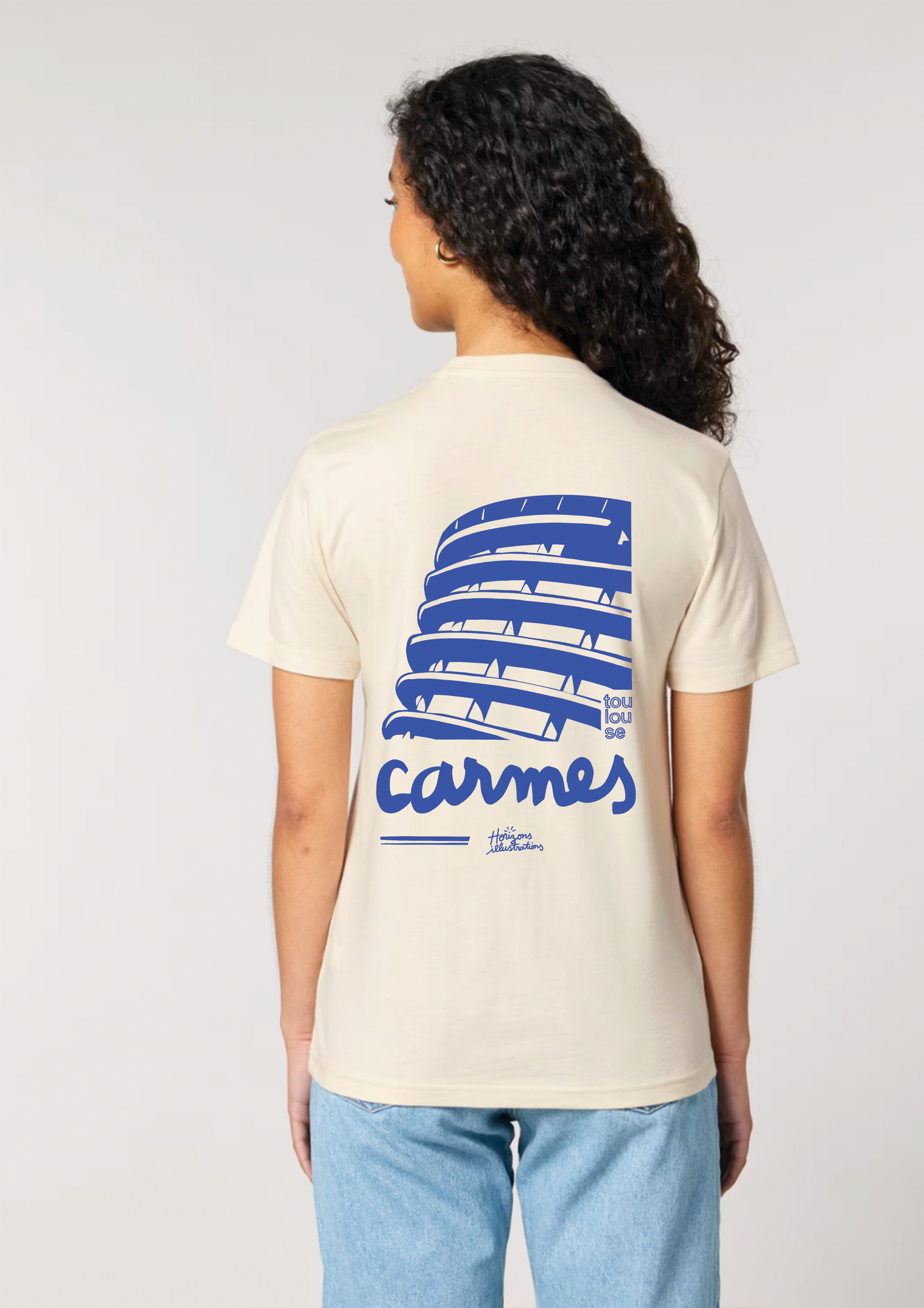 Tee-shirt sérigraphié "Carmes" - Horizons Illustrations 