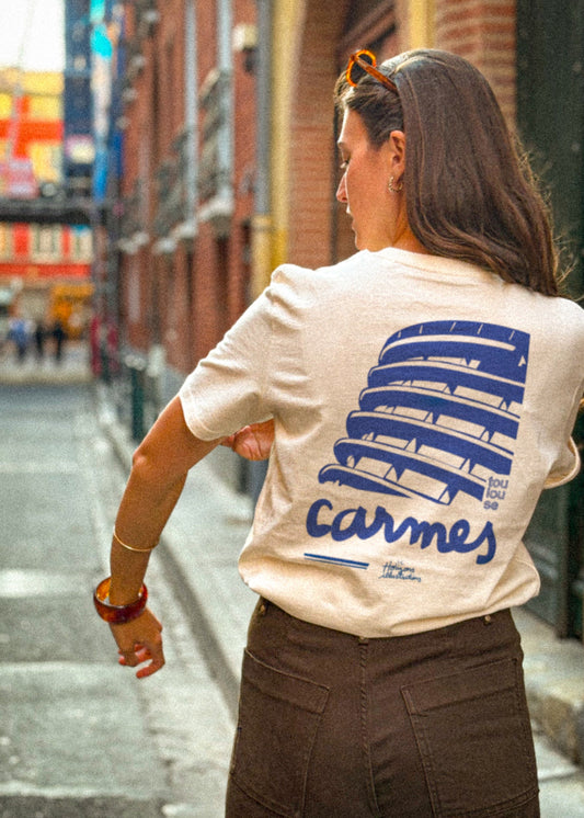 Tee-shirt sérigraphié "Carmes" - Horizons Illustrations 