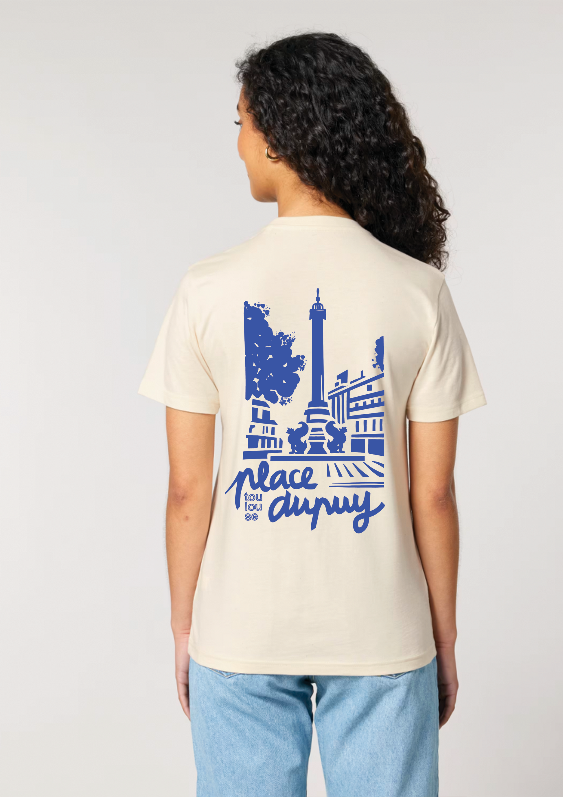 Tee-shirt sérigraphié "Place Dupuy" - Horizons Illustrations 