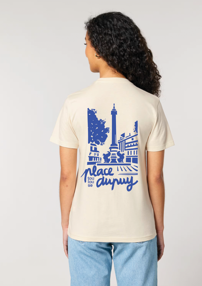 Tee-shirt sérigraphié "Place Dupuy" - Horizons Illustrations 