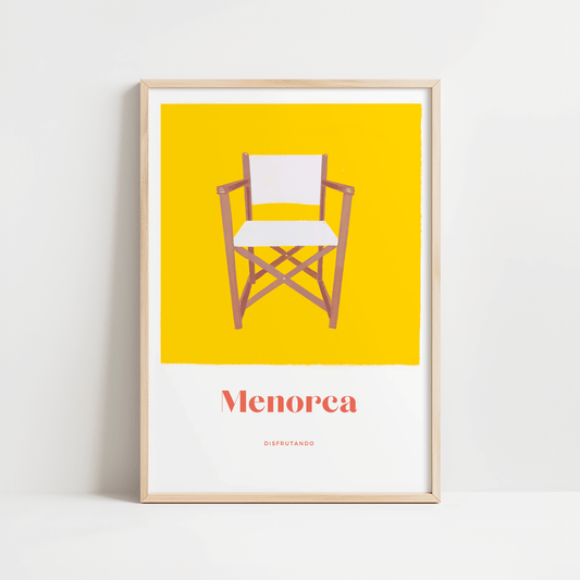 Minorque, Espagne | affiche de voyage | Art mural moderne I Silla - Horizons Illustrations