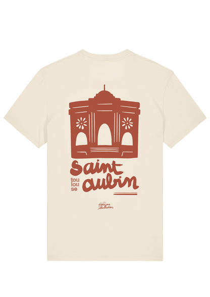 Tee-shirt sérigraphié "Saint Aubin" - Horizons Illustrations 
